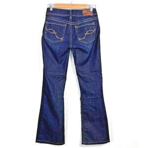 SILVER Jeans Womens 27 x 30" Suki Mid Rise Boot Cut Embroidered Pocket Dark Wash